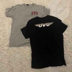 Lot of 2 OVO T Shirts Medium Octobers Very Own Short Sleeve Big Logo
